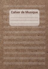 Cahier de Musique A4: Carnet de Partitions 100 Pages pour Compositeurs et Musiciens - 12 Portées par Page