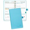 Agenda de Poche POPRUN 2025-2026 Semainier 16,5 x 9 cm - 17 Mois Bleu Vert