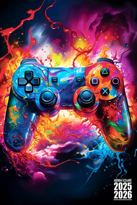 Agenda Scolaire 2025-2026 Gamer: Espace Généreux pour Garçons et Filles, de Septembre à Juillet