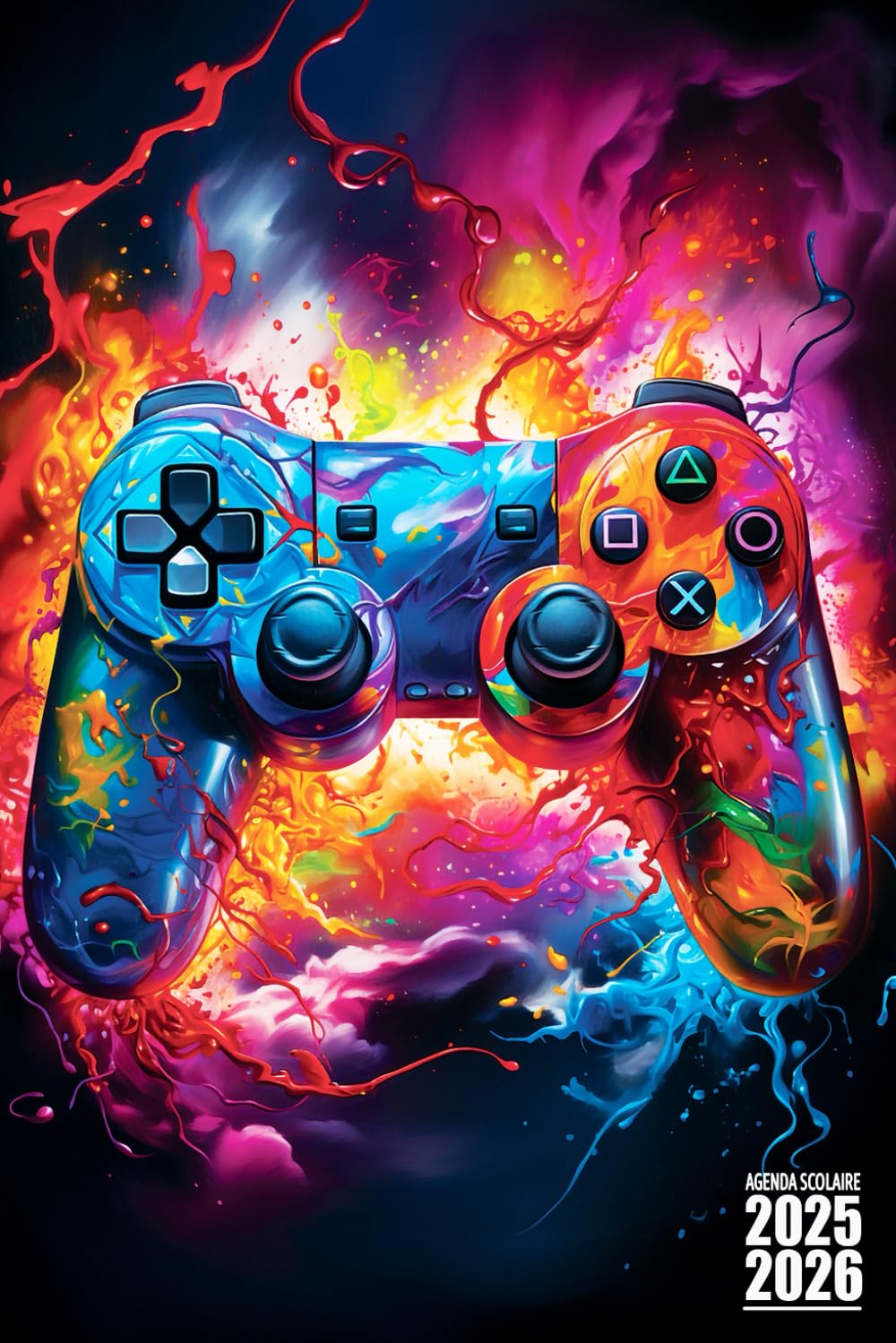 Agenda Scolaire 2025-2026 Gamer: Espace Généreux pour Garçons et Filles, de Septembre à Juillet