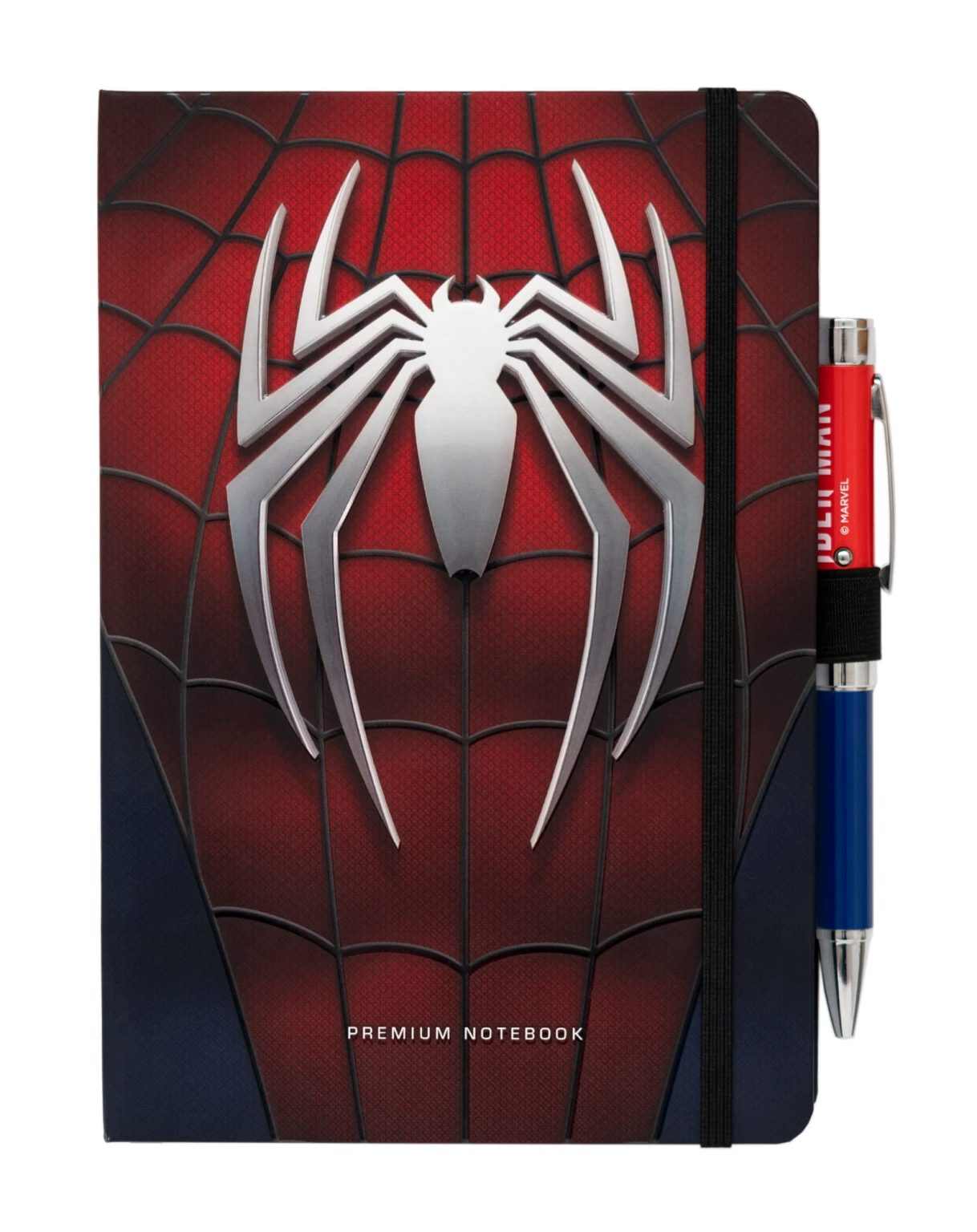 Carnet de Notes Marvel Spider-Man A5 à Points avec Stylo Lumineux - Fournitures Scolaires et Journaling