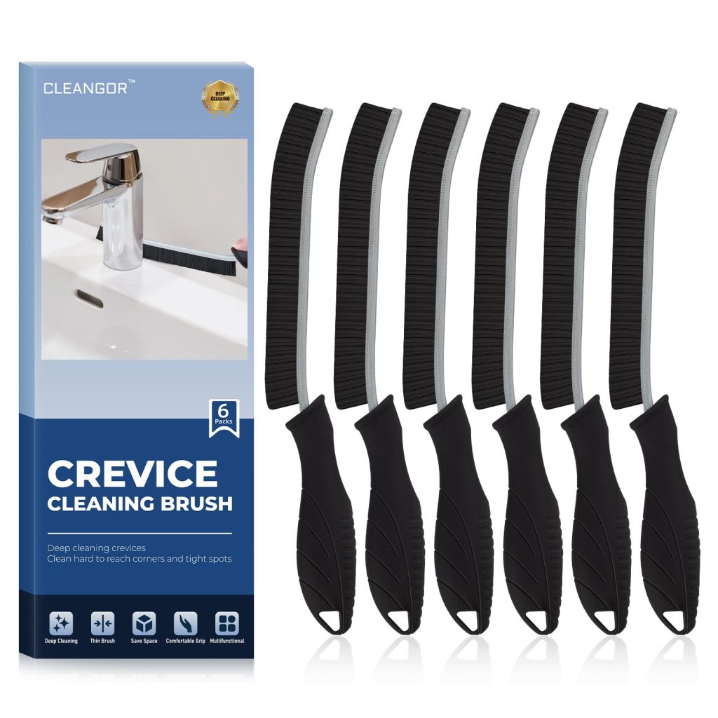 Cleangor Brosse à Joints Ergonomique - Nettoyage Profond pour Carrelage, Cuisine et Salle de Bain