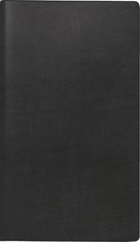 Agenda de Poche 2026 - Format A6 - Cuir Synthétique Noir - rido/idé