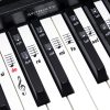 MORIATY® Autocollants pour Notes de Piano - Kit Premium Complet pour 49, 61, 76, 88 Touches avec Ebook Instructif en Français