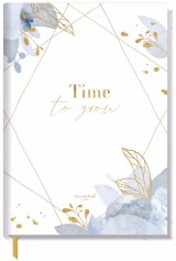 Carnet de notes A5 ligné "Time to grow" - 124 pages, reliure cousue, papier FSC®