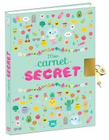Mon Carnet Secret Kawaii : Journal Intime avec Cadenas pour Enfants - Plus de 140 Pages à Compléter et Stickers Inclus
