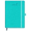 BEZEND Agenda Semainier 2026 A5 - Planificateur Annuel et Mensuel, Couverture Rigide Cuir PU Turquoise