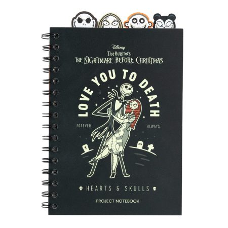 Carnet de Notes A5 Disney L'Étrange Noël de Mr Jack - 160 Pages Spirale avec Intercalaires