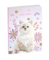 Agenda Forum Animaux Chat Blanc 2025-2026 : Journalier 12x17cm, Visuel Chat Adorable