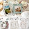 Lot de 10 Cadres Vintage Créatifs en Papier pour Scrapbooking et Journaling