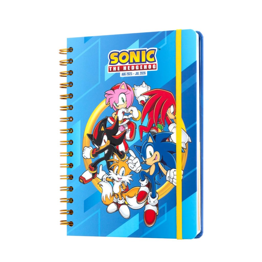 Agenda Scolaire Semainier 2025-2026 Sonic A5 - Organisation et Motivation pour Collégiens et Lycéens