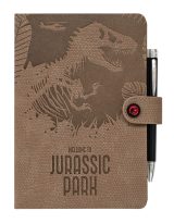 Carnet de Notes A5 Jurassic Park avec Stylo Inclus - Design Pointillé, Couverture Rigide et Fermeture Magnétique