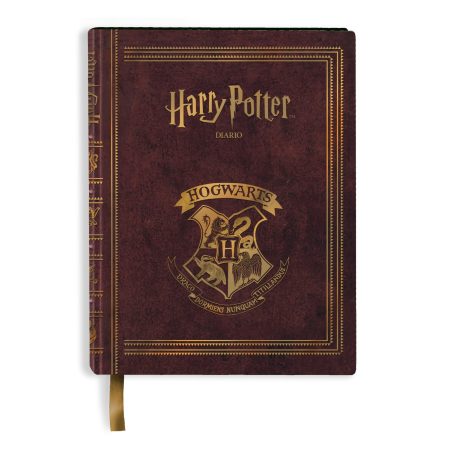 Agenda Scolaire Harry Potter 2025-2026 Bordeaux - 10 Mois Non Daté, Couverture Rigide, Format 14,2 x 20 cm
