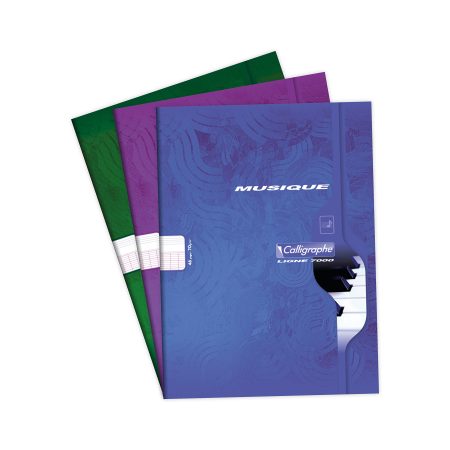 CLAIREFONTAINE Cahier de Musique et Chant 21x29,7 cm - 48 Pages Seyès/Portées 70g