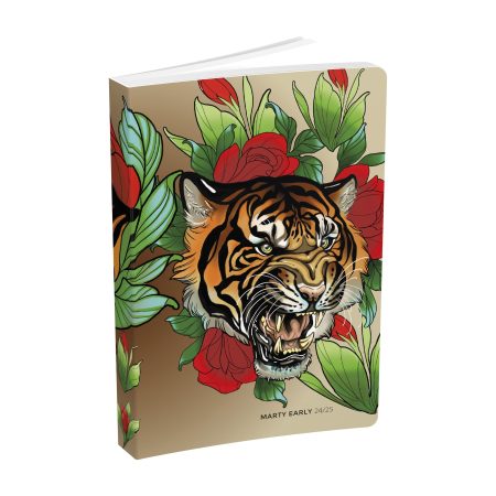 Agenda Scolaire 2024-2025 MARTY EARLY Tatouage - Journalier 12x17cm, Couverture Semi-Rigide