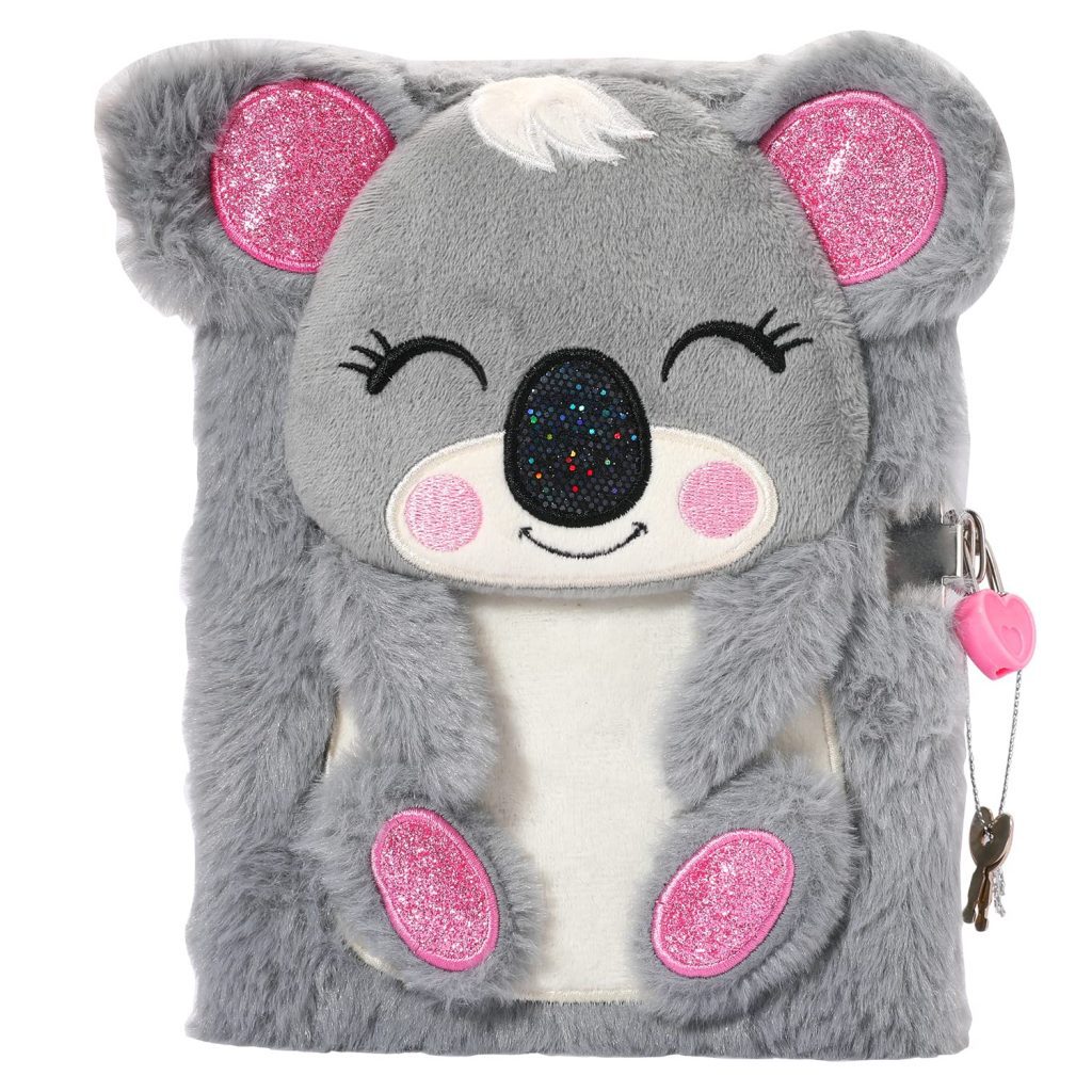 Carnet Koala Peluche Journal Intime 160 Pages avec Cadenas - Cadeau Idéal pour Enfants