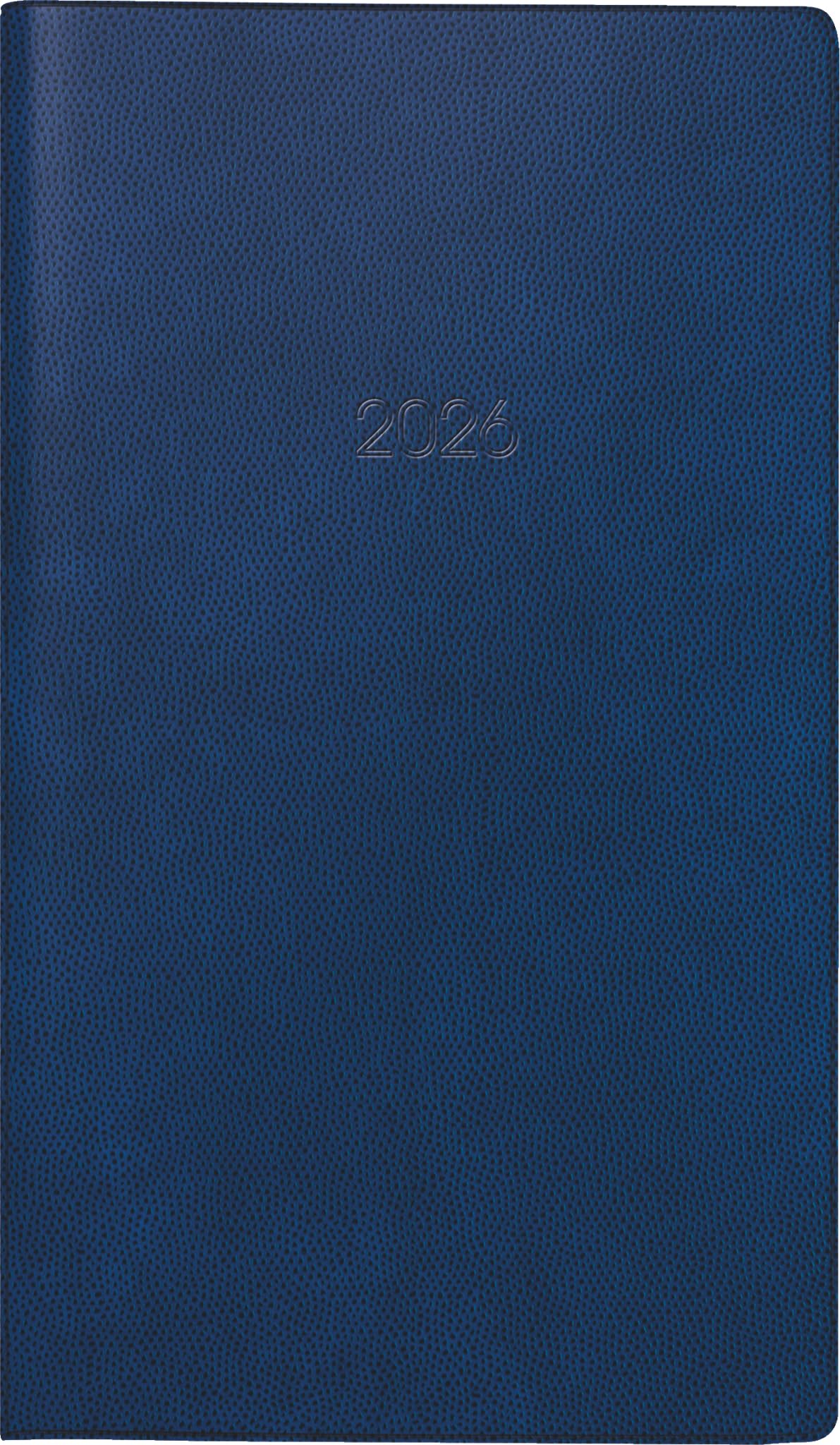 BRUNNEN Agenda de poche 750 2026, format A6, couverture plastique bleue