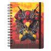 Carnet Marvel Deadpool A5 Spirale - Design Unique sous Licence Officielle