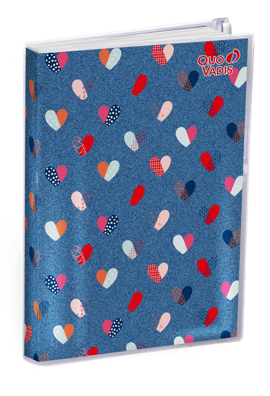 Agenda 2026 Quo Vadis My Agenda Cœur - Semainier Planning Affaires Français Multicolore 13 Mois 10x15cm Papier Clairefontaine Fabrication Française