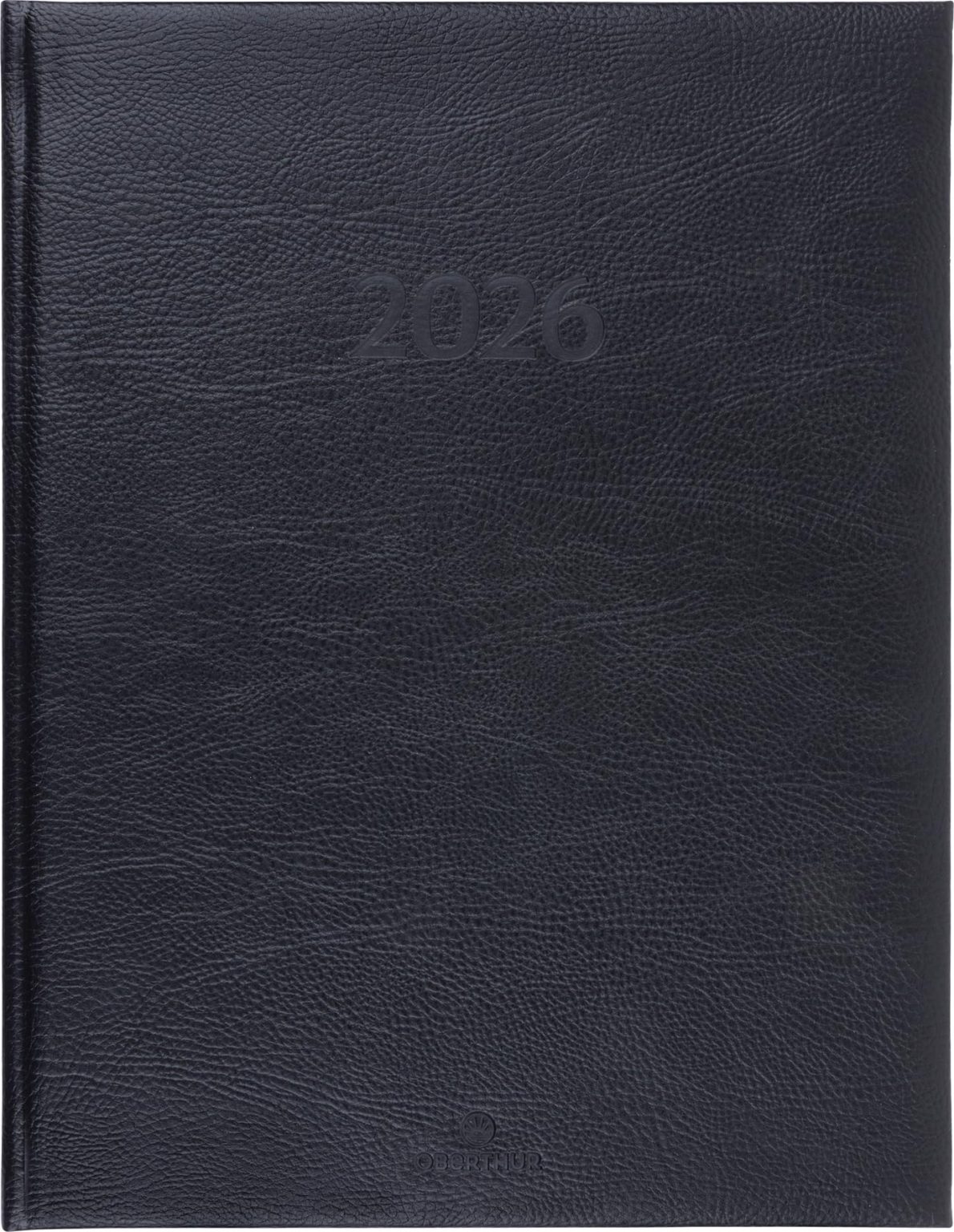 Agenda Semainier de Bureau OBERTHUR LONDON 2026 - Janvier à Décembre - 22 x 28 cm - Visuel Noir - 2 Langues