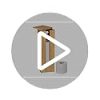Relaxdays Porte-Papier Toilette en Bambou Naturel - Rangement Autonome pour 4 Rouleaux