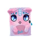 Nebulous Stars Stella - Journal Intime Peluche Rose/Lilas avec Cadenas Cœur, Licorne Adorable