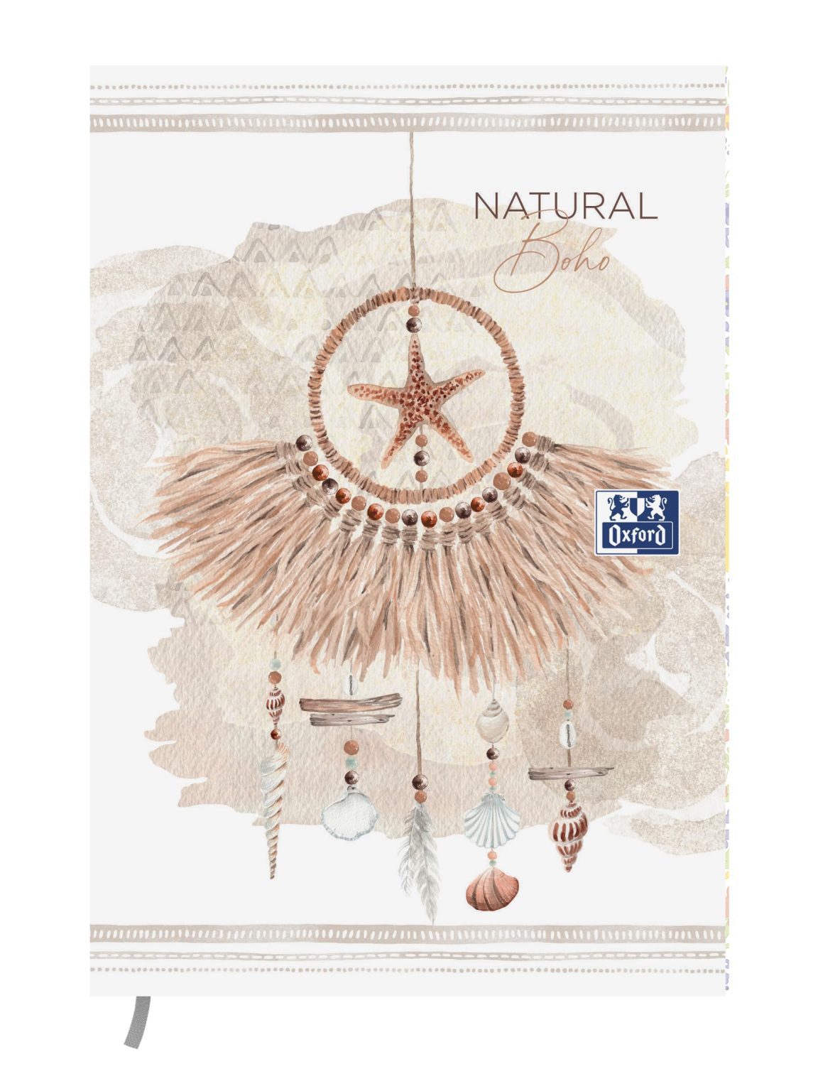 Agenda Scolaire Oxford Boho Chic 2025-2026 - 1 jour par page, 12x18cm, 352 pages