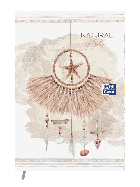 Agenda Scolaire Oxford Boho Chic 2025-2026 - 1 jour par page, 12x18cm, 352 pages