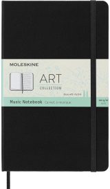 Carnet Moleskine Art Music Notebook - Noir, Large 13 x 21 cm, 192 Pages