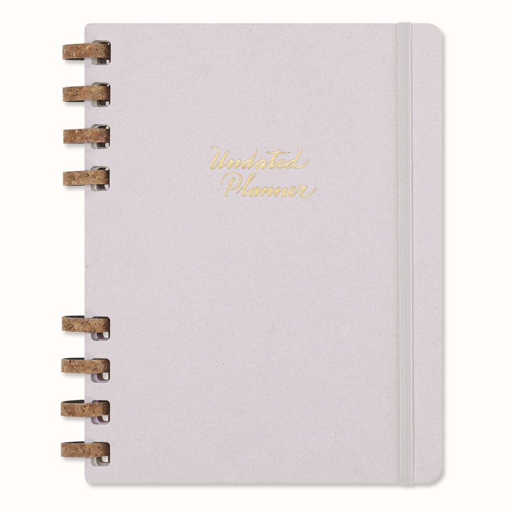 Moleskine Agenda Non Daté Spirale XL Crush Grape - 12 Mois, Couverture Rigide