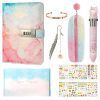Realjoy Journal Intime Fille A5 avec Cadenas - Coffret Cadeau Complet pour Enfants (7-13 Ans)