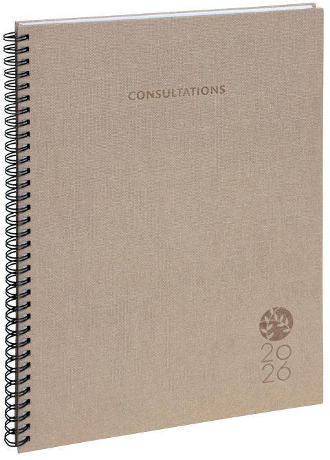 Agenda de Bureau Exacompta Consultations 29S Spiralé Forever 2026 - Semainier Janvier à Décembre