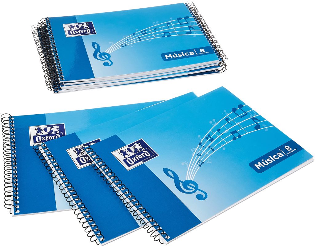 Lot de 10 Cahiers de Musique Spirale 4o Oxford - Idéal pour les Compositeurs et Étudiants