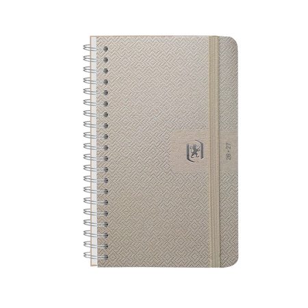 Agenda Scolaire Oxford Nude 2025-2026 : 1 Jour par Page, 12x18cm, Design Élégant et Fonctionnel