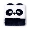 Cahier Panda Fluffy - Couverture Peluche Douce - Idéal pour Notes et Dessins