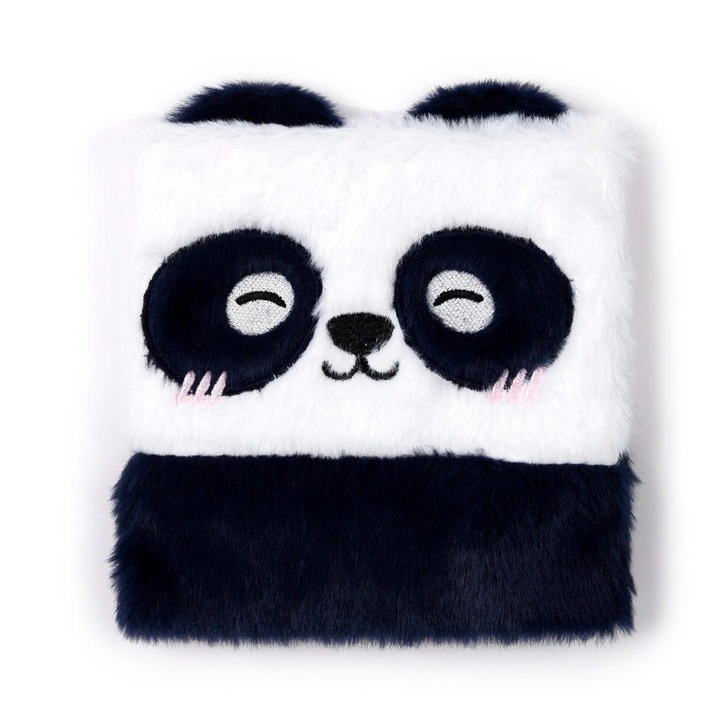 Cahier Panda Fluffy - Couverture Peluche Douce - Idéal pour Notes et Dessins