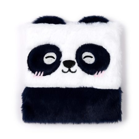 Cahier Panda Fluffy - Couverture Peluche Douce - Idéal pour Notes et Dessins