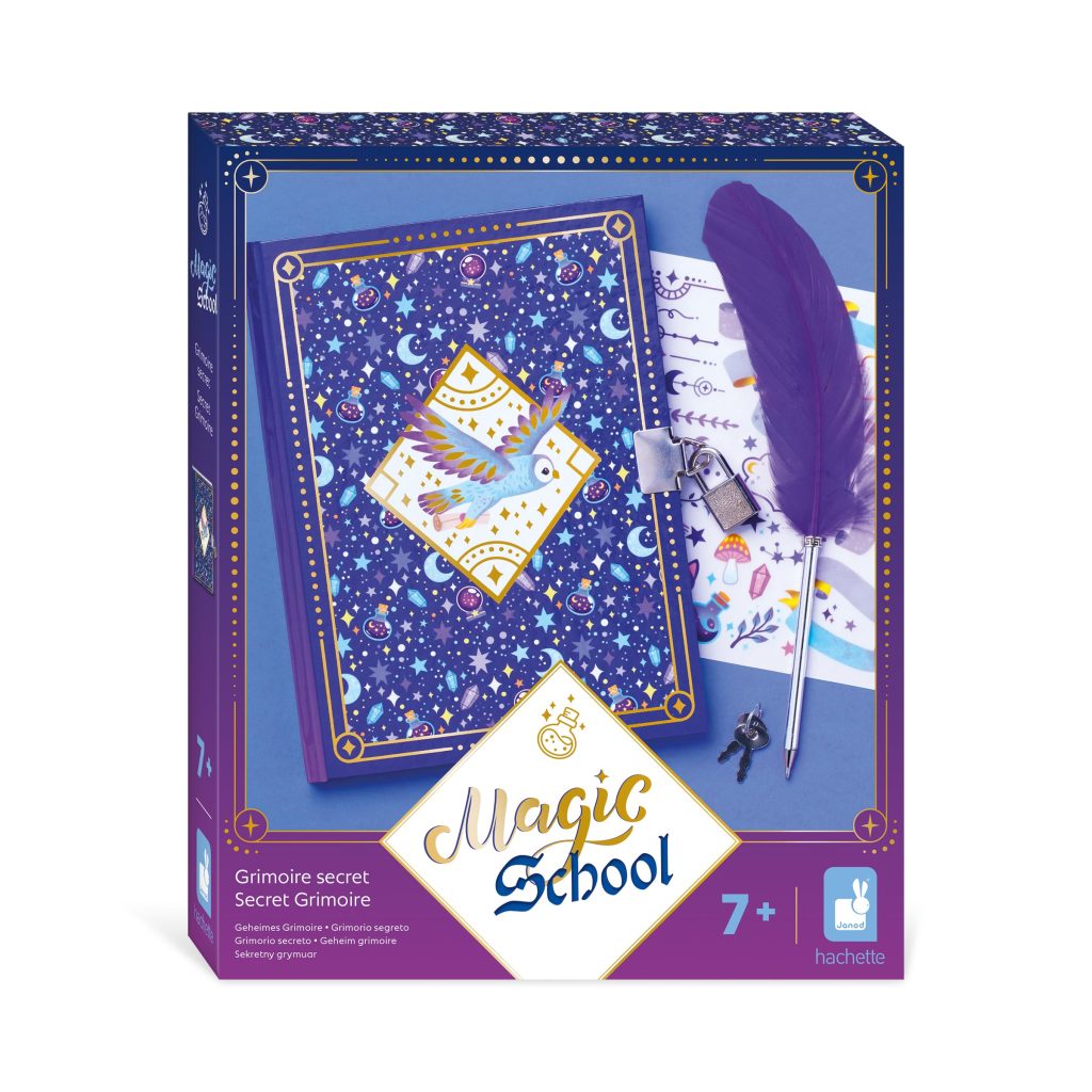 Janod Magic School Carnet Secret : Le Journal Intime Magique pour Enfants 7 Ans et Plus