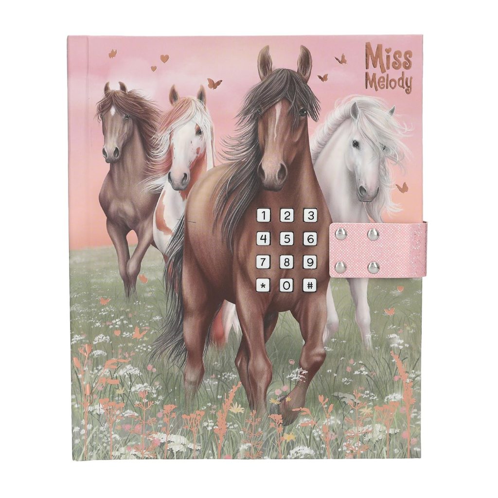 Miss Melody - Journal Intime à Code Chiffré et Musique - 80 Pages Illustrées pour Filles