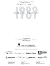 Taylor Swift – 1989 (Taylor’s Version) | Songbook Piano, Voix & Guitare | Hal Leonard | Tous les titres + 5 From the Vault