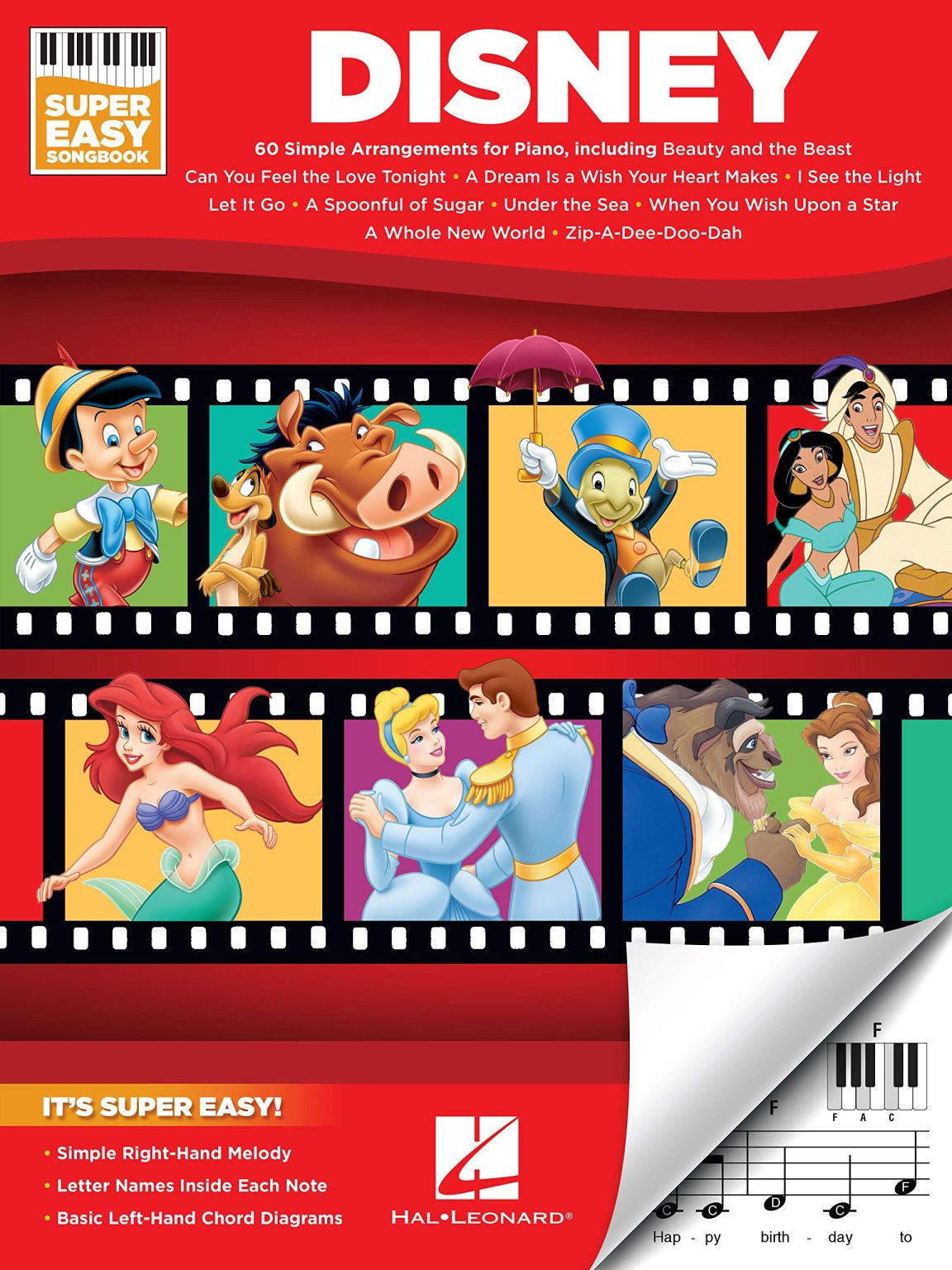 Disney Super Easy Songbook : 60 Classiques Disney pour Piano Facile