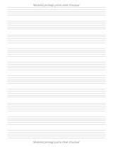 Mon Cahier de Musique A4 – Carnet de Partitions, 10 Portées par Page, 120 Pages, Couverture Sirène & Harpe