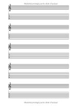 Cahier de tablatures et portées pour guitare 6 cordes – 118 pages, 21,59 x 27,94 cm, couverture souple blanche