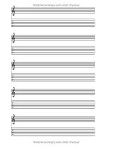 Cahier de tablatures et portées pour guitare 6 cordes – 118 pages, 21,59 x 27,94 cm, couverture souple blanche