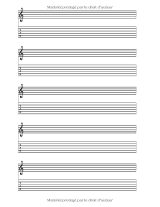 Cahier de tablatures et portées pour guitare 6 cordes – 118 pages, 21,59 x 27,94 cm, couverture souple blanche