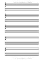 Cahier de tablatures et portées pour guitare 6 cordes – 118 pages, 21,59 x 27,94 cm, couverture souple blanche