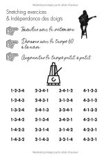 Je progresse avec concentration – Cahier guitare débutant A4, 120 pages : entraînements, portées musicales, grilles d’accords et tablatures