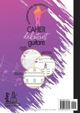 Je progresse avec concentration – Cahier guitare débutant A4, 120 pages : entraînements, portées musicales, grilles d’accords et tablatures
