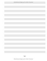 Cahier de musique A4 – 100 pages | Partition manuscrite vierge pour piano, guitare et autres instruments | Papier blanc
