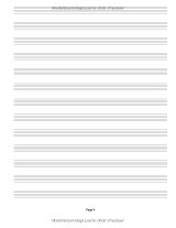Cahier de musique A4 – 100 pages | Partition manuscrite vierge pour piano, guitare et autres instruments | Papier blanc